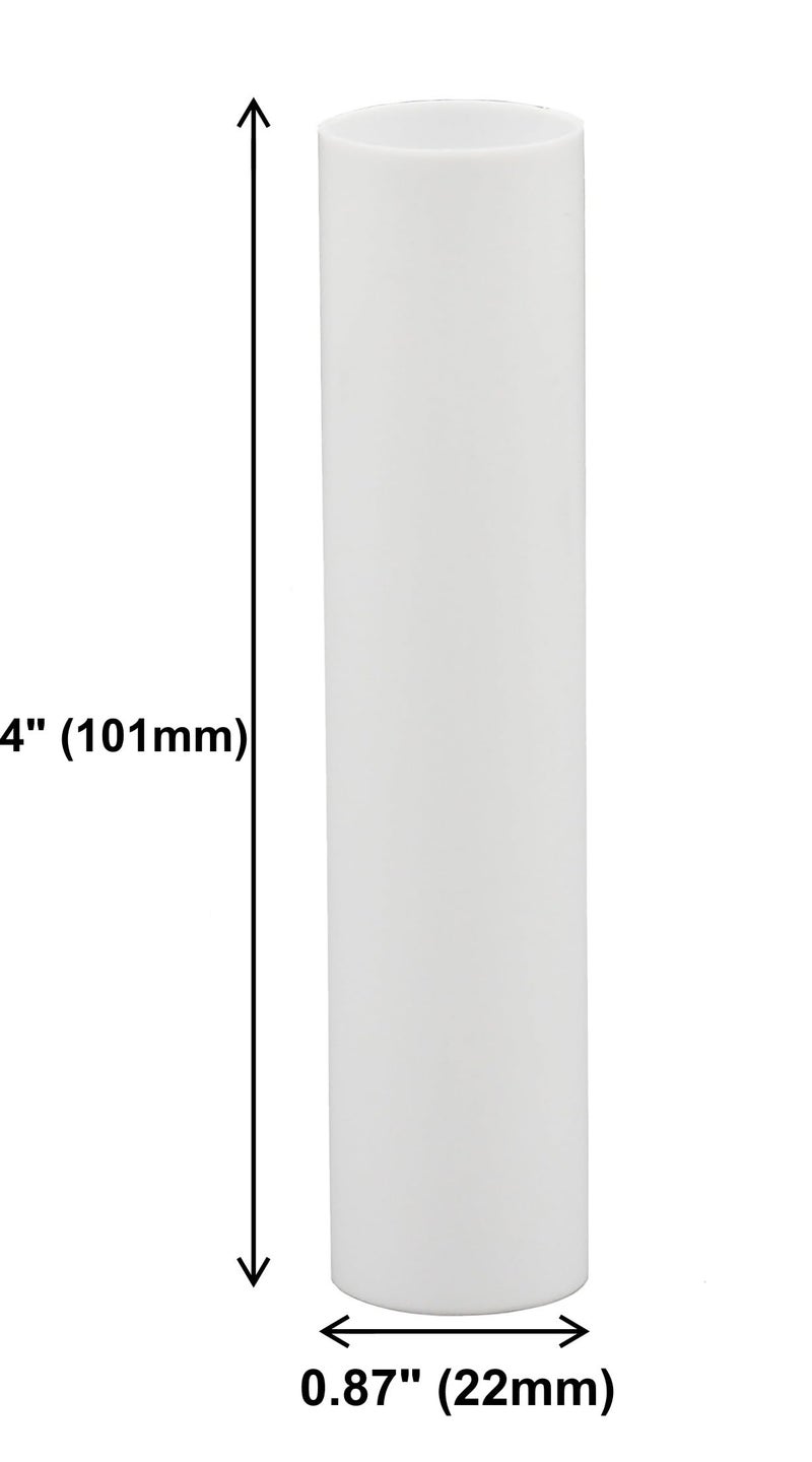 Creative HobbiesÂ® 4" White Plastic Candle Covers Sleeves Chandelier Socket Covers ~ 4 Inch Candelabra Base | Set of 12 - Image 2